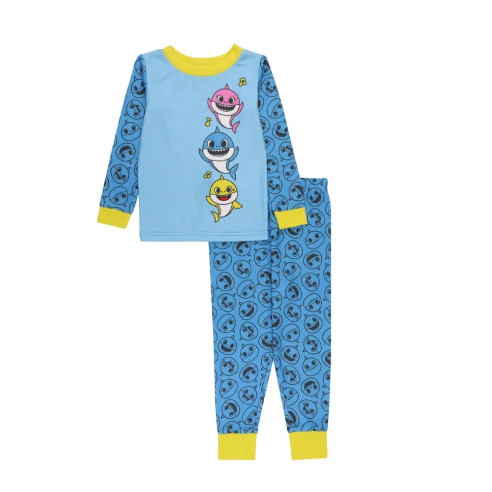 Baby Shark Toddler Boys Top and Pajama 2 Piece Set Multi Size 2T